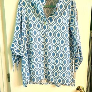 Too fan Tunic Top